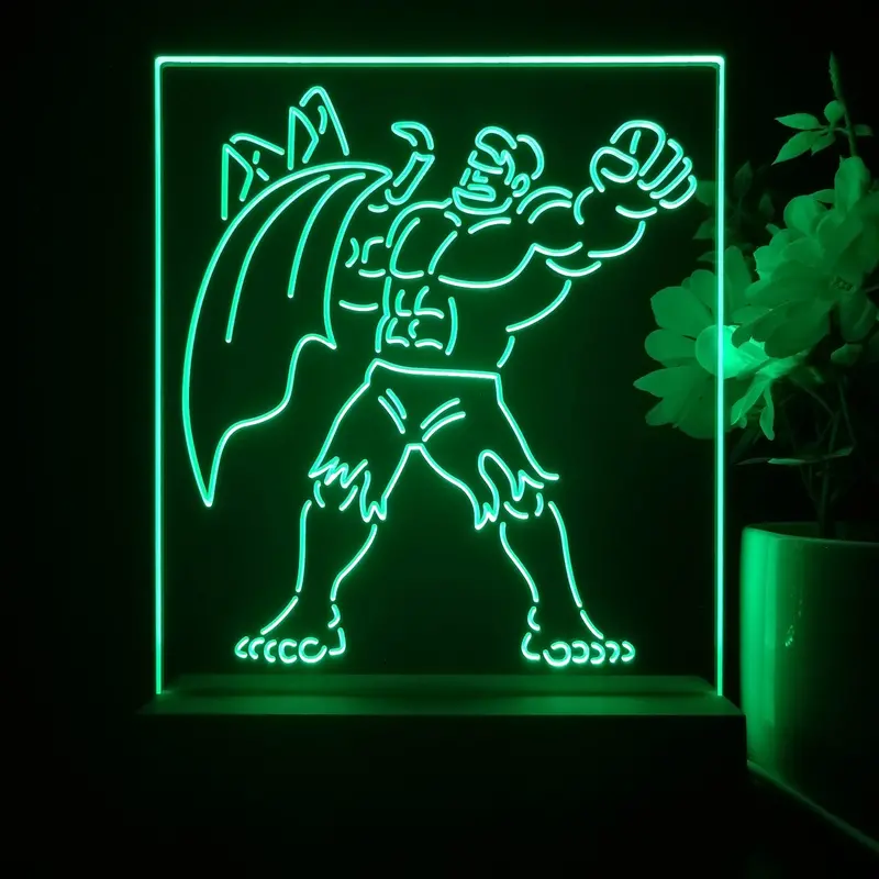 The Incredible Hulk 3D Illusion Night Light Desk Lamp 1