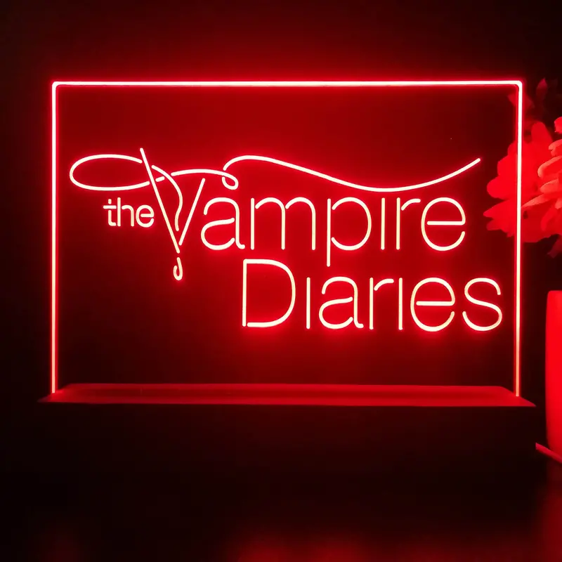 The Vampires Diaries 3D Illusion Night Light Desk Lamp 1