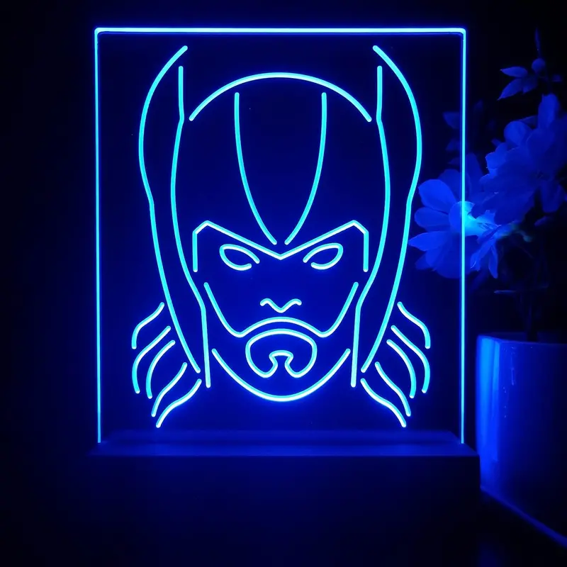 Thor Love And Thunder Marvels 3D Illusion Night Light Desk Lamp 1
