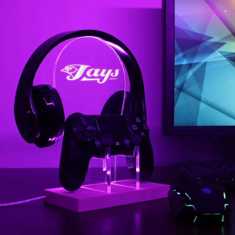 Toronto Blue Jays Led Gaming Headset Controller Stand 1