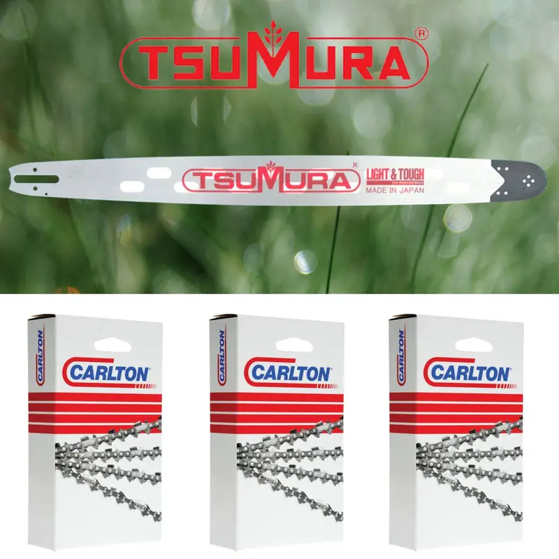 Tsumura Light Bar + 3 Carlton Chains Fits Husqvarna 1