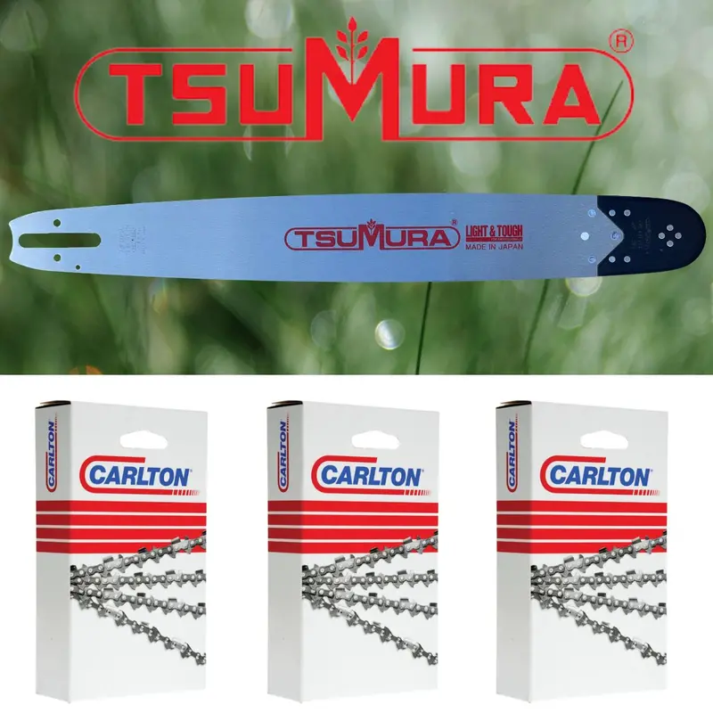 Tsumura Light & Tough Bar + 3 Carlton Chains Fits Stihl 1