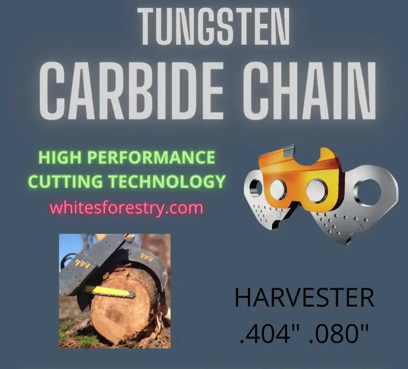 Tungsten Carbide Pro-Tipped Harvester Chain (.404" .080" 2Mm) 1