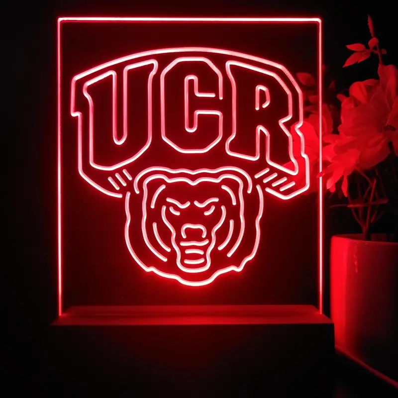 Uc Riverside Highlanders 3D Illusion Night Light Desk Lamp 1