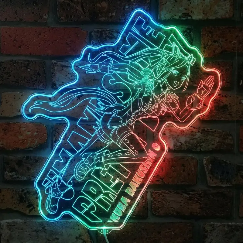 Uma Musume Derby Neon Led Sign With Dynamic Rgb Colors 1
