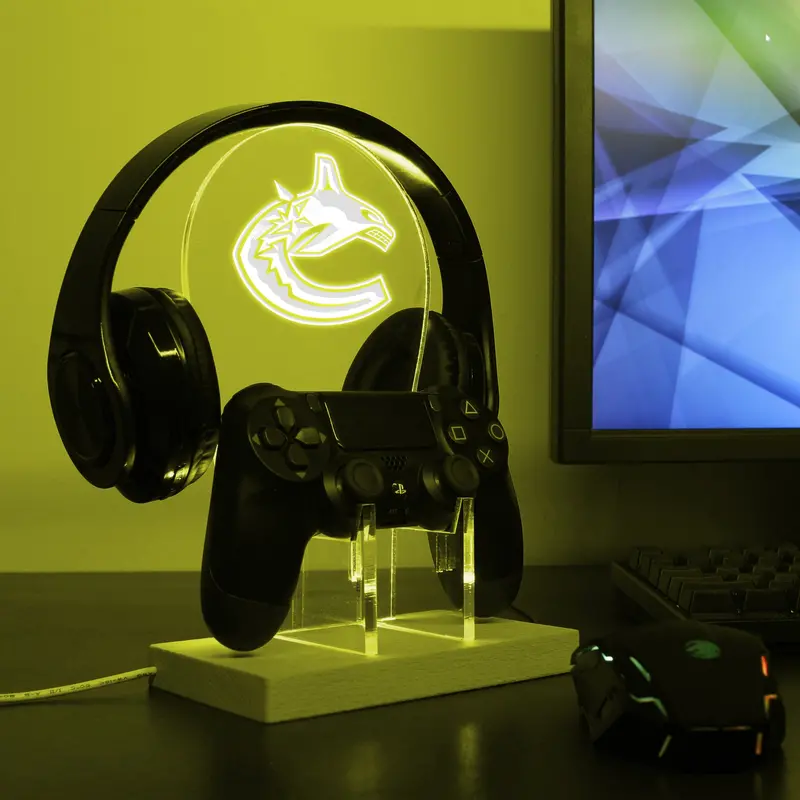 Vancouver Canucks Led Gaming Headset Controller Stand 1