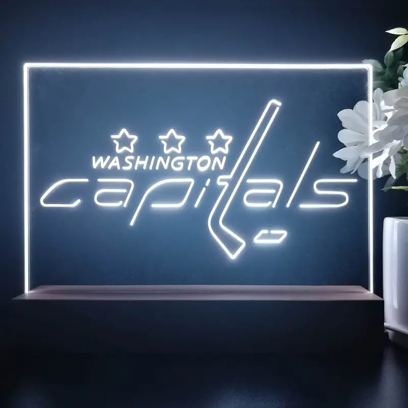 Washington Capitals Night Light Pub Bar Lamp 1
