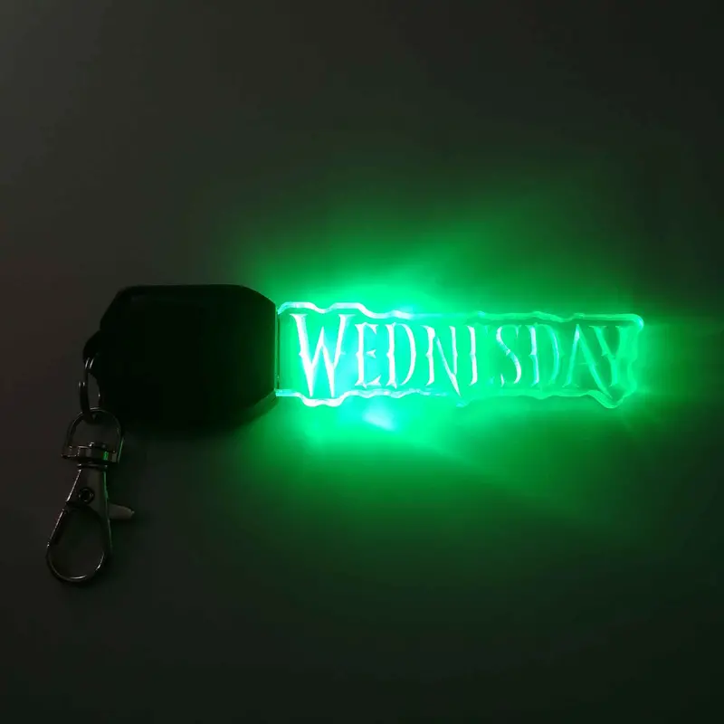 Wednesday Led Light Acrylic Keychain , Christmas Tree Ornament 1
