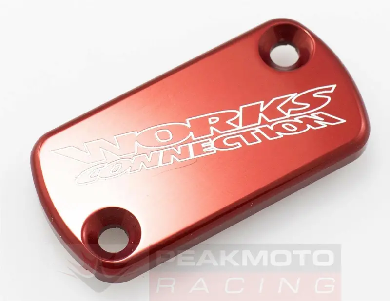 Works Connection 21-005 Red Front Brake Master Cylinder Cover Cap Made In Usa 1