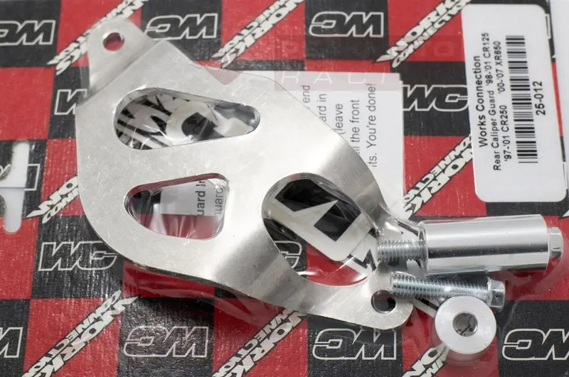 Works Connection - 25-012 - Aluminum Rear Brake Caliper Guard - Made In Usa 1