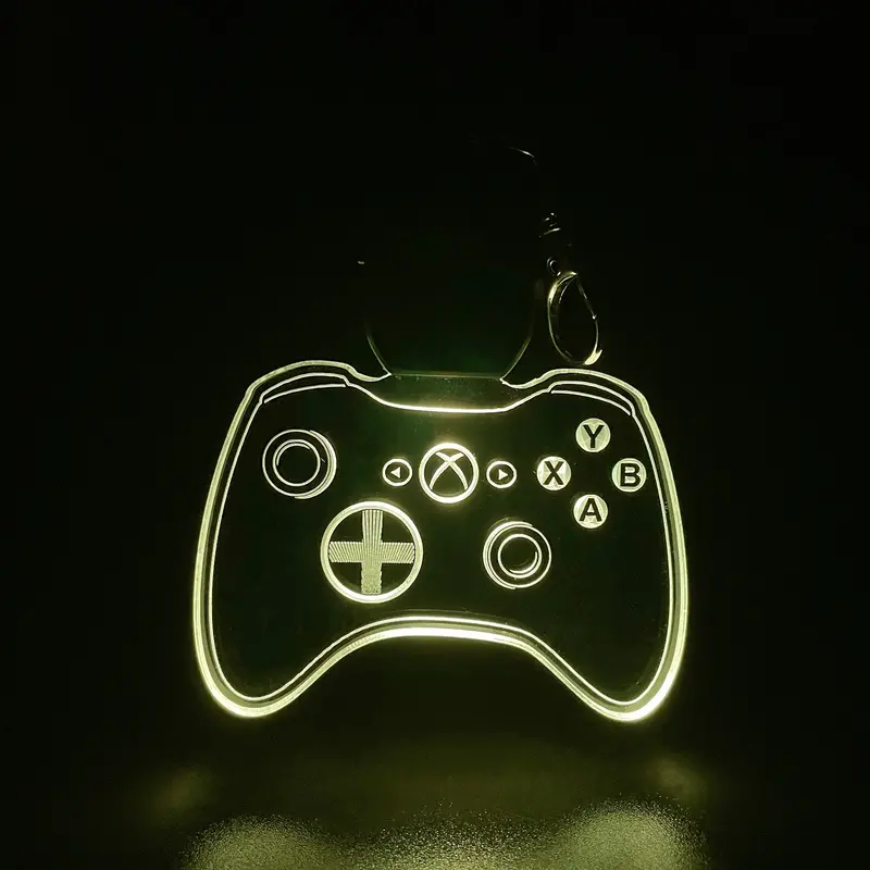 Xbox Controller Led Light Acrylic Keychain , Christmas Tree Ornament 1