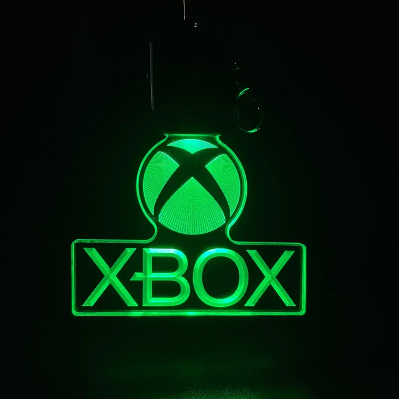 Xbox Led Light Acrylic Keychain , Christmas Tree Ornament 1