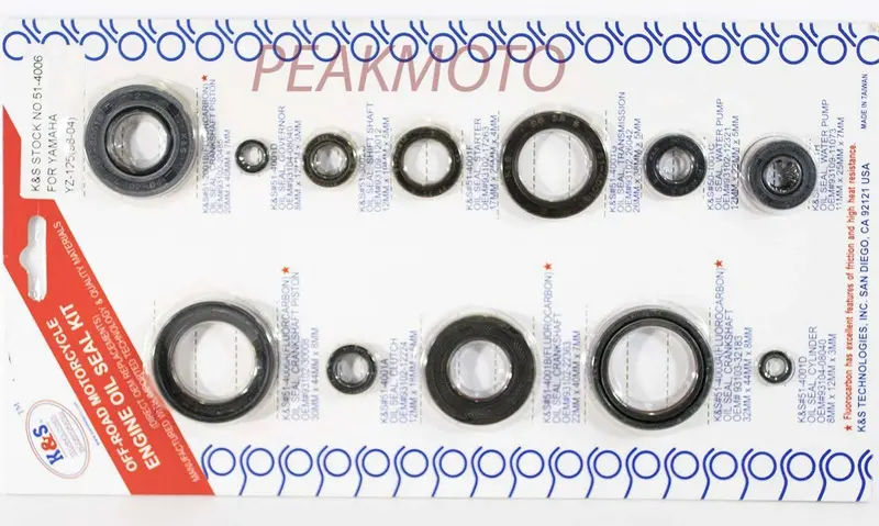Yamaha Yz125 1998-2002, R-S 2003-2004 Complete Engine Oil Kit K&S 51-4006 1