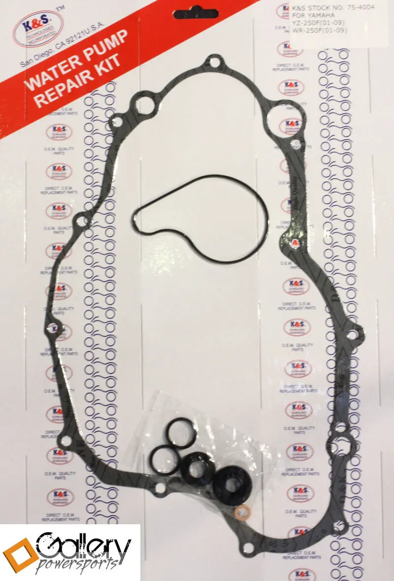 Yamaha Yz250f 01-09 Water Pump Repair Kit Gaskets Seals 1