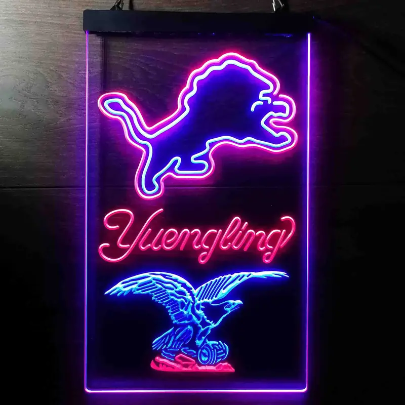 Yuengling Bar Detroit Lions Est. 1934 Neon-Like Led Sign 1