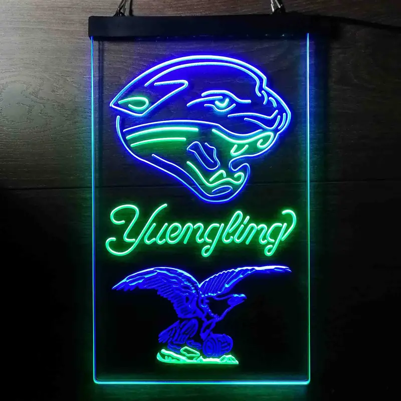 Yuengling Bar Jacksonville Jaguars Est. 1995 Neon-Like Led Sign 1