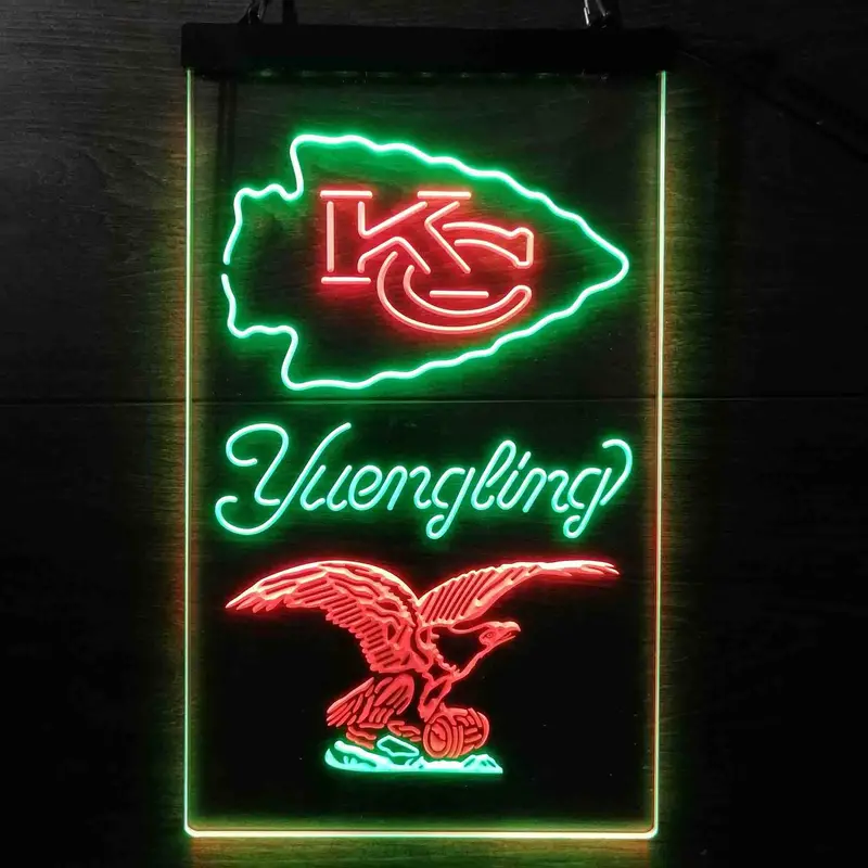 Yuengling Bar Kansas City Chiefs Est. 1960 Neon-Like Led Sign 1