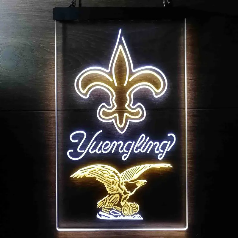 Yuengling Bar New Orleans Saints Est. 1967 Neon-Like Led Sign 1