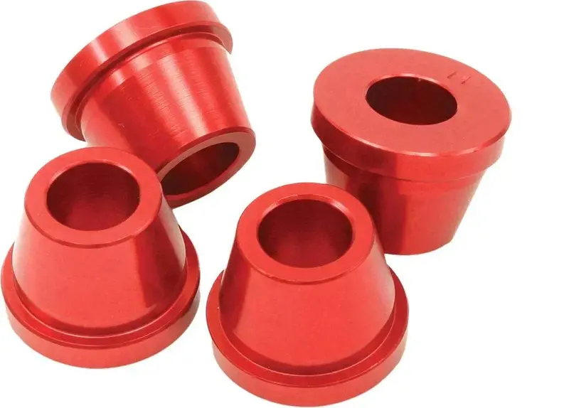 Zeta - Ze37-0331 - Rubber Killer Handlebar Aluminum Bushings, Red 1
