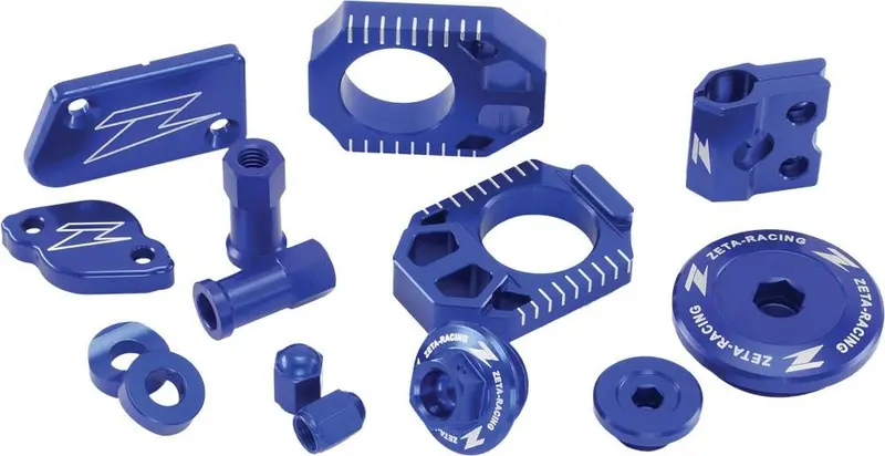 Zeta Ze51-2236 Blue Anodized Aluminum Billet Kit Suzuki Rmz450 05-18, Rmz250 07+ 1