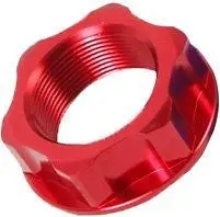 Zeta - Ze58-2253 Red Anodized Aluminum Steering Stem Nut M24x32x10mm 1.50 Pitch 1