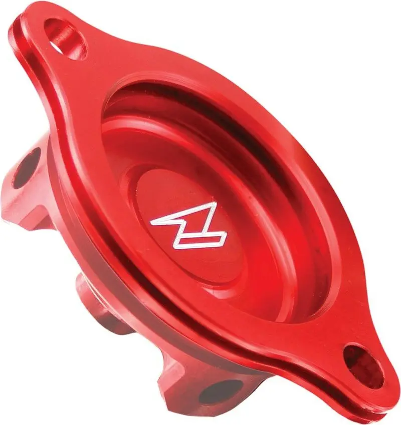Zeta - Ze90-1073 Red Oil Filter Cover Honda Crf450r 2002-2008, Crf450x 2005-2016 1