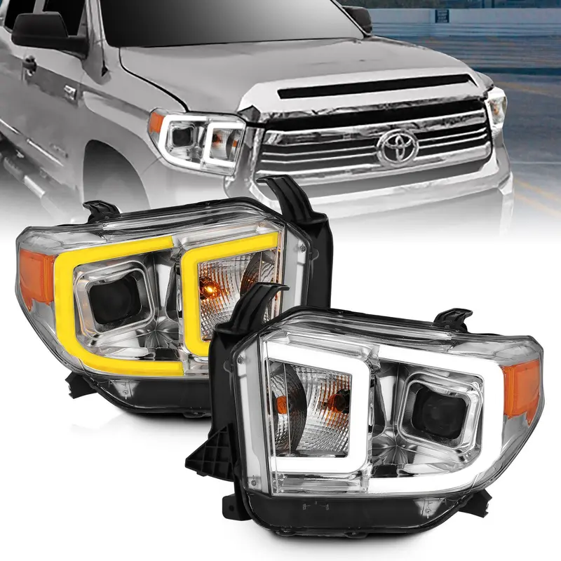 Anzo Usa Projector Headlight Kit – Chrome Housing With Amber Switchback Turn Signals (111415) 1