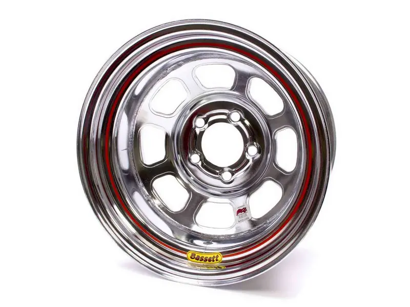 Bassett 58D54Ic 15X8 Chrome Steel Wheel – 5X5" Bolt Pattern, 4" Backspace 1