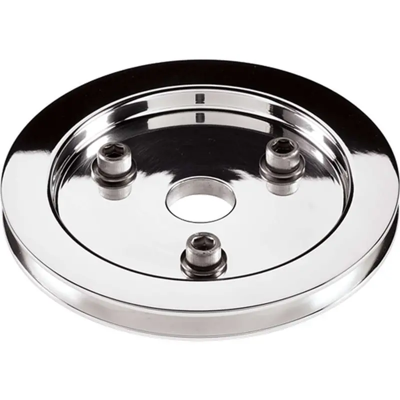 Billet Specialties Polished Sbc Lower Pulley – Single-Groove Crankshaft Pulley (81120) 1