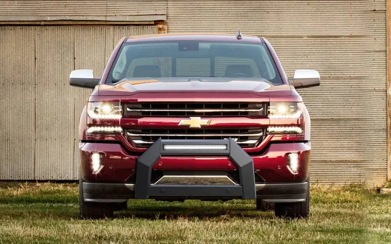 Black Horse Off Road Matte Black Steel Front Bumper Without Skid Plate (Model Ab-Gm10-Nl) 1