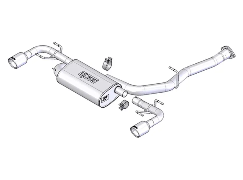Borla 1014015 Ec-Type Cat-Back Exhaust System 1