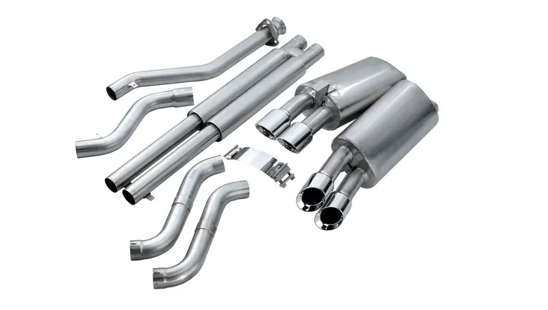 Corsa Performance 14117 Cat-Back Dual Exhaust System For 1990–1995 Corvette C4 Zr1 – 2.5" Stainless, Polished 3.5" Tips 1