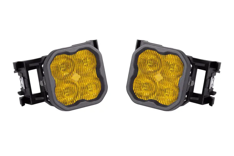 Diode Dynamics Ss3 Type X Led Fog Light Kit – Sae-Compliant Yellow, Fog-Specific Optics 1