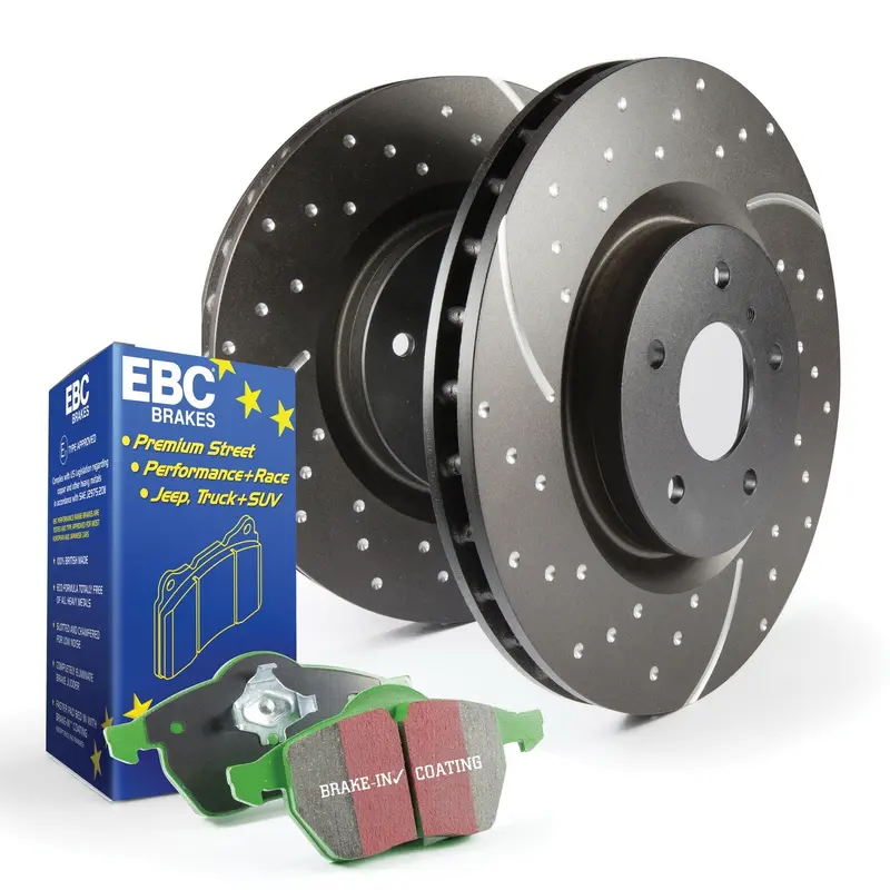 Ebc Brakes S10Kf1659 Greenstuff 2000 Performance Brake Kit With Gd Rotors 1