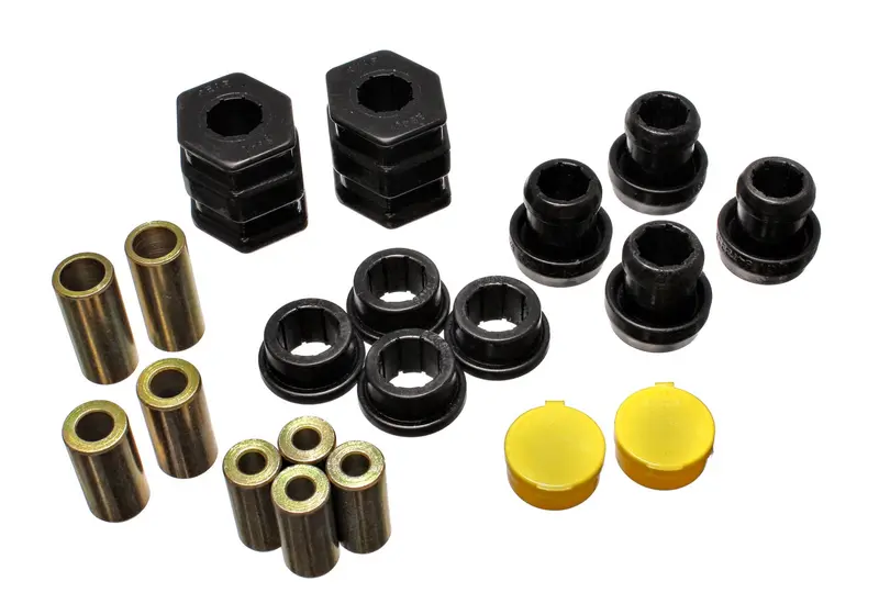 Energy Suspension 16.3114G Front Control Arm Bushing Kit – Performance Polyurethane (Black) 1