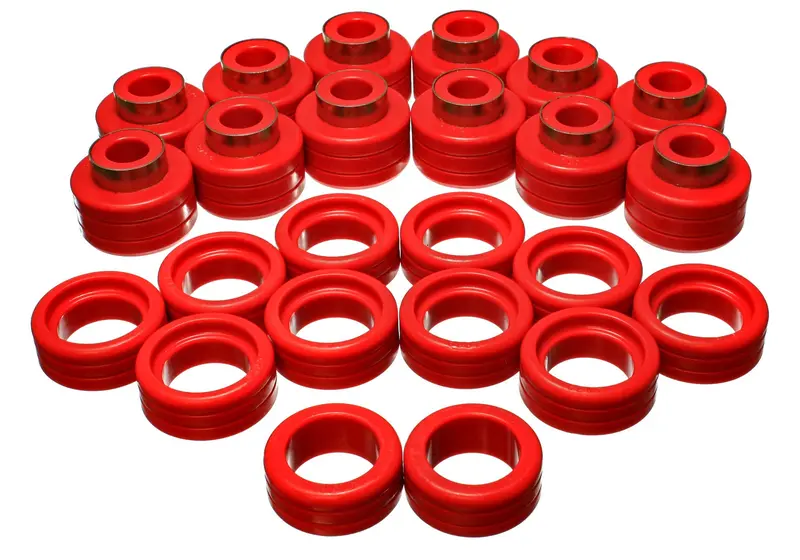 Energy Suspension 3.4148R Red Polyurethane Body And Cab Mount Kit 1