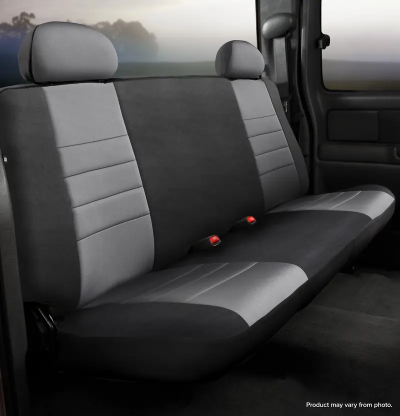 Fia Np97-7 Gray Neo™ Neoprene Bench Seat Covers – Custom Truck Fit 1