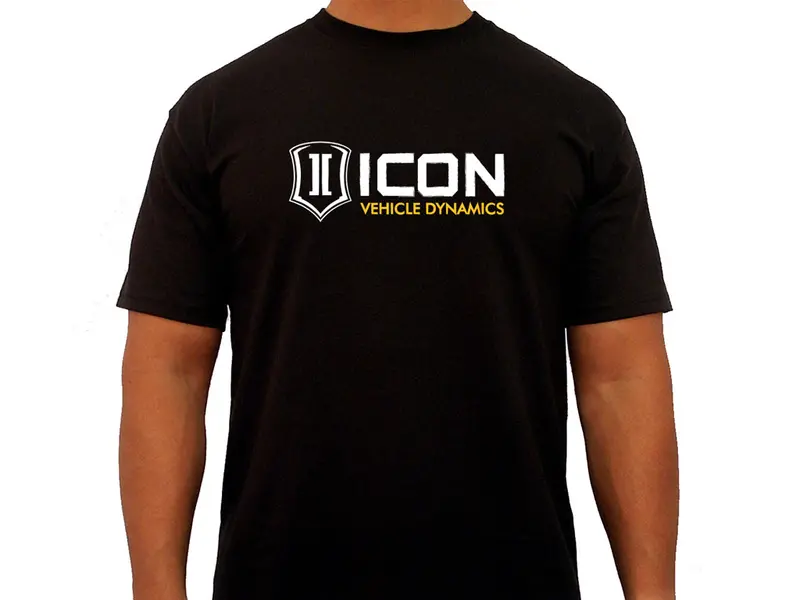 Icon Vehicle Dynamics Icon-Tee-Rd-Blk-L Rd Tee Shirt – Black, Large 1