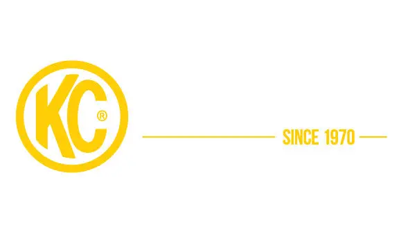 Kc Hilites Authorized Dealer Decal – 8-Inch Yellow & Black Logo Sticker (Model 9917) 1