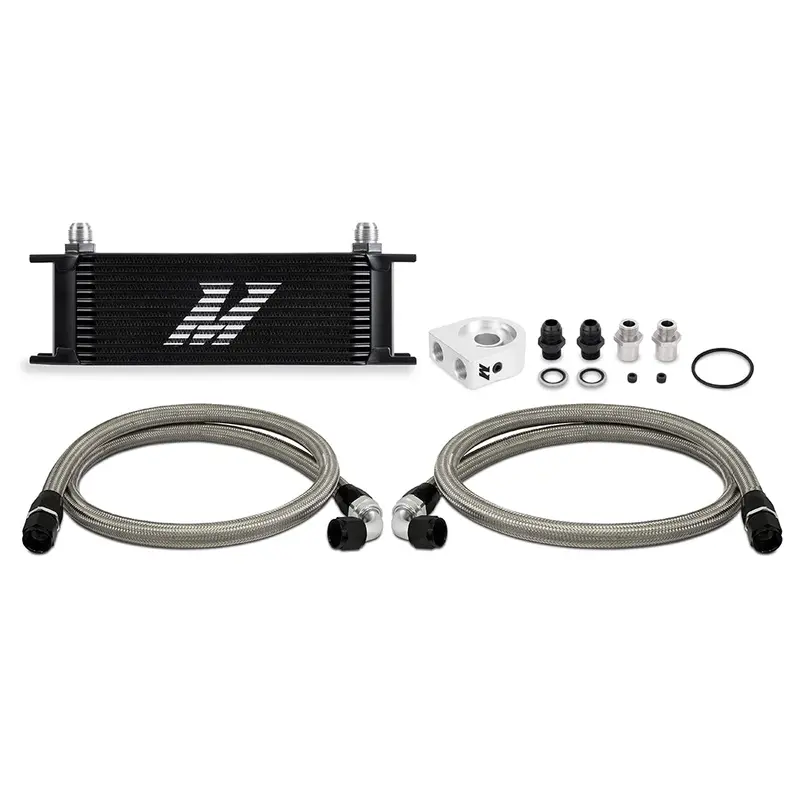 Mishimoto Universal 13-Row Black Oil Cooler Kit – Mmoc-U13Bk 1