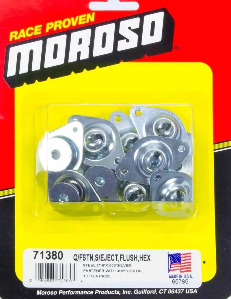 Moroso Self-Ejecting Fasteners – Large Head, 7/16-Inch X 0.5-Inch 1