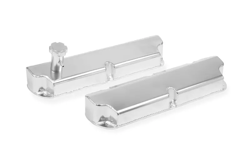 Mr. Gasket Tall Aluminum Valve Covers With Tapered Edge And Natural Finish (Pair) 1