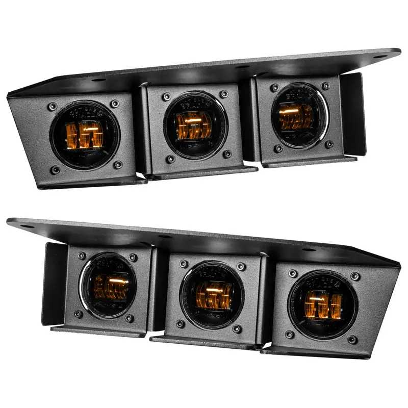Oracle Lighting 5890-005 Triple Led Fog Light Kit For 2021–2022 Ford Bronco Steel Bumpers 1