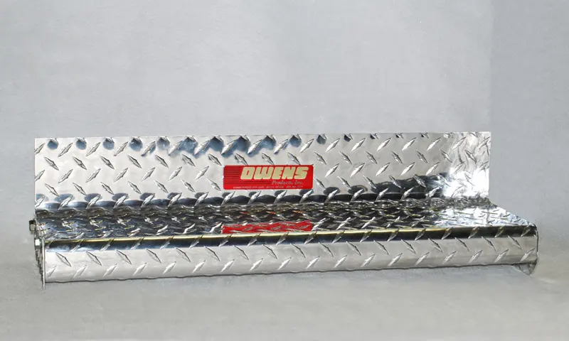 Owens Products Classicpro Diamond-Textured Running Boards – 4-Inch Width, Aluminum, For 2004–2008 Ford F-150 Supercrew 1
