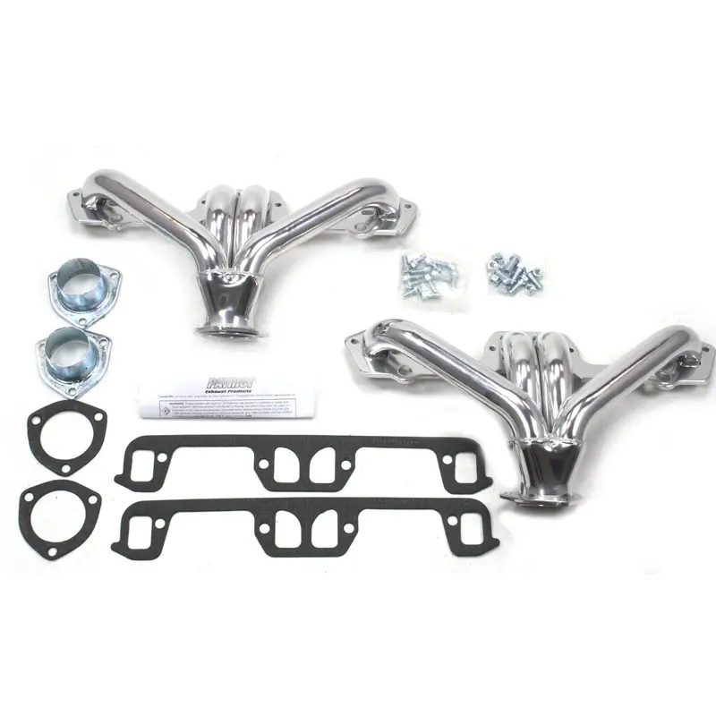 Patriot Exhaust H8205-1 Universal Shorty Header – Small Block Mopar, Cast Iron Construction 1