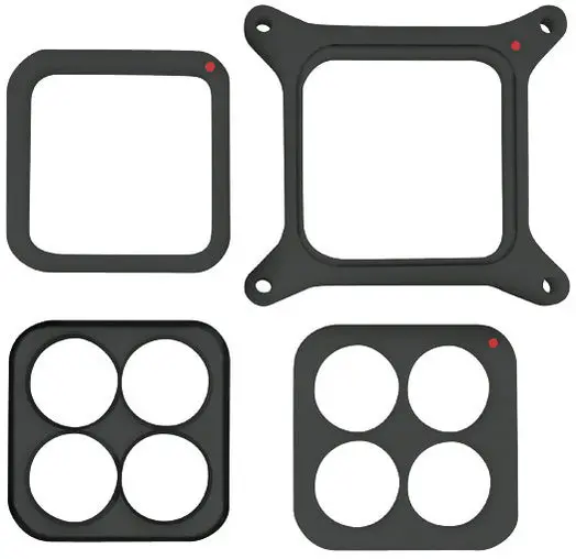 Proform 67160C Trackside Carburetor Spacer Kit With 4-Hole Open And Tapered Inserts 1