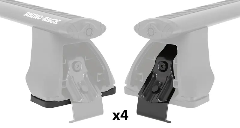 Rhino-Rack Dk200 Fit Kit – Includes 4 Pads & 4 Clamps For 2500 Series Roof Racks 1