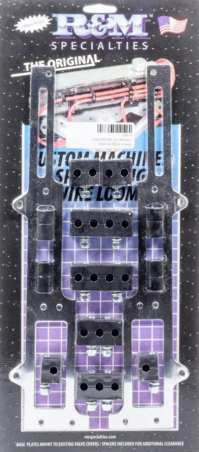 R&M Specialties 1105-P Polished Spark Plug Wire Loom For Small-Block Ford 1