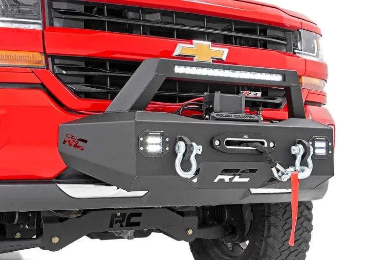 Rough Country 10761 Exo Winch Mount System – Compatible With 2007–2018 Chevrolet Silverado 1500 1
