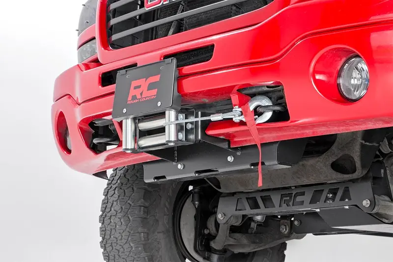 Rough Country 11002 Hidden Winch Mount For 1999-2006 Chevrolet Silverado And Gmc Sierra 1500 Trucks 1